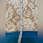 K. Jordan white lace floral mini dress with tassels off shoulder size large Photo 14