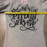 Blac Label Pink Grunge Mallgoth Vintage Y2K fashion Embossed Womens small Gray Photo 6