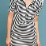 Current/Elliott Current Elliot Stretch Striped Mini Dress Photo 0