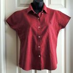 Ralph Lauren Ralph  Red Checkered Sleeveless Plaid Blouse Size Large  EUC #6912 Photo 1