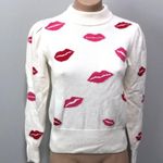 Kate Spade  Lips Sweater Red Pink Valentine’s Day KISS Love Photo 1