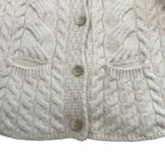 Carraig Donn Aran Sweater Size M/L Ireland Wool Fisherman Cable Knit Vintage Size M Photo 2