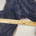 Almost Famous  Black Lace Long Sleeved Crop Top XL Sweetheart Neckline Witchy Photo 8