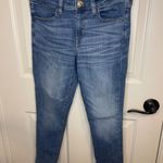 American Eagle Medium Wash Skinny Jeggings Sz 6 Reg Minimalist Closet Essential Photo 0