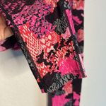 Calvin Klein  Performance Pink Black Leggings Compression Medium Artsy Pocket Photo 2