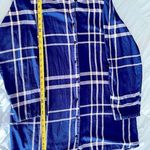 Liz Claiborne NEW Woman’s blue and white 100% cotton flannel nightshirt sleepwear never wore Photo 4