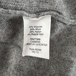 J. Crew Sweater Womens XS‎ Gray White Feathers Wool Rabbit Hair Blend Preppy Photo 7