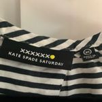 Kate Spade  Saturday Black & White Striped Oversized Top XS Silk Cotton Blend Photo 3