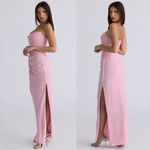 House Of CB  Adrienne Pink Quartz Strapless Gown NWOT size‎ L A-C Photo 11
