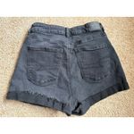 American Eagle America Eagle Highest Rise Black‎ Denim Mom Short size 4 Photo 3