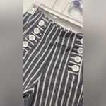Striped Gray Straight Leg Pants Blue Size XS Photo 4