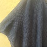 Soft Surroundings  navy knit pointelle poncho coverup size small/medium Photo 5