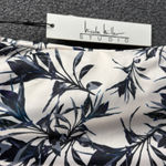 Nicole Miller "Moonless Night" Print Black White Swimsuit Women's Large NWT Photo 4