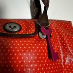 Kate Spade Fossil Key-Per Tote Bag Polka Dot Photo 1