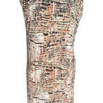 Harvé Benard Womens Harve Bernard Abstract Criss-Cross Jersey Knit Sleeveless Dress - Sz L Photo 0