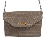 Stella & Dot  Always By Your Side Geometric Grey Crossbody Clutch Photo 0