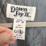 Vintage Dawn Joy II Jacket Blouse Necklace Womens 24W Plus Size Striped Cardigan Blue Photo 1