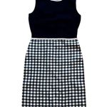 Hobbs London Saffi Knitted Dress Navy Ivory Womens 6 Photo 0