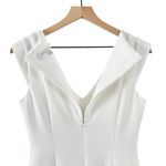 Black Halo Mattia Sheath Dress White Sz 4 Photo 6