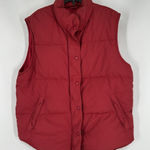 Eddie Bauer Vintage Goose Down Insulated Puffer Vest 90s Red Womens Medium Photo 0