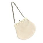 Vintage Beaded Evening Purse Clutch Chain Handle Bride Flapper Elegant Glamor Gold Photo 8