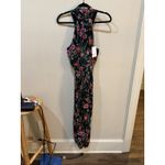 MISA Los Angeles NEW MISA Halter Kora Floral Jumpsuit with Pockets Black Size XS retail $470 Photo 8