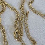 Statement Bib Necklace Gold Chain And Jewel Tone Colors Blue Photo 8