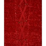 Simply Noelle Ladies Dark Red Open Front Chenille Cardigan Sweater Size 8-10 Photo 6