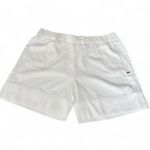 Cozy Earth coastal white comfort shorts NEW linen casual scandi girl minimalist Size L Photo 2