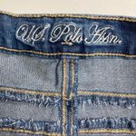 U.S. Polo Assn. women’s (Juniors) Light Wash Distressed Scuffed Shorts Size 11/12‎ Photo 6