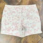 Artisan NY  Floral White Soft Pink Rose Shorts 10 Photo 8