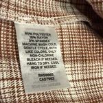 BP Plaid Brown Pleated Skirt Side zipper Photo 7