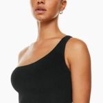 Aritzia Babaton Sculpt Knit One Shoulder Crop Top size XL Photo 0