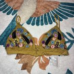 Free People Calla Floral Embroidered Bralette Yellow Photo 3