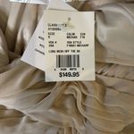 David's Bridal  Celebrate Bridesmaid/Party Dress Champagne Long Mesh Size 6 NWT Photo 10