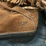 UGG  Gaviota Suede Fringe Tie Boots Size 8 Photo 10
