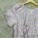 Matilda Jane  Enchanted Garden Artist Floral Tiered Midi Dress Boho in Purple L Photo 7