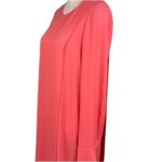 BCBGMAXAZRIA “Ashton” faux wrap chiffon midi dress in “coral reef”. XS/Tall. EUC Photo 5