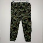 Nili Lotan Cropped French Military Pants Camo Stretch Twill Cotton Womens 8 Green Photo 3