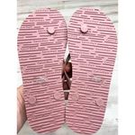 Calvin Klein Mauve Pink Logo Print Strap Textured Footbed Flip-Flops Sz 5 M Photo 5