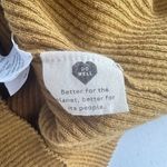 Madewell Womens Wakeford Ruffle Sweater Ribbed Tank Top Mustard Yellow Wool XL Photo 5