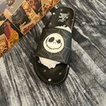Disney Black Slide Sandals with Skull Design Photo 2