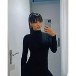 Lovers + Friends  Tati Turtleneck Dress in Black Small New Womens Mini Mock Photo 6