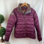 Cabela's Purple Zip Up Long Sleeve Down Filled Jacket M Photo 0