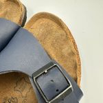 Birkenstock  Gizeh Navy Blue Leather Ankle Strap Sandals Size 37 US 7 Photo 6