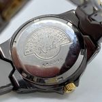 Kish Womens Crystal Watch brown gold Tone 32mm Case Bracelet Size 6.5” runs Photo 5