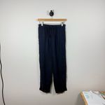 Quince Women’s Pull On Linen Pants in Navy Blue Size XS Photo 2