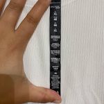 Wildfox Sport White Cropped Ribbed Tank Sz XL Photo 4