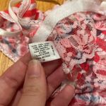 Hanky Panky Red and White Striped Bralette with Anchor Design Size Medium Photo 3