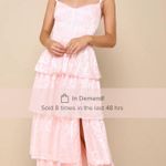 Lulus  Long Pink Dress Photo 0